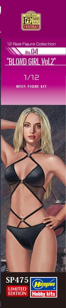 Hasegawa Real Figure Collection Blonde Girl Resin Kit SP475 1/12 No.04 Vol.2