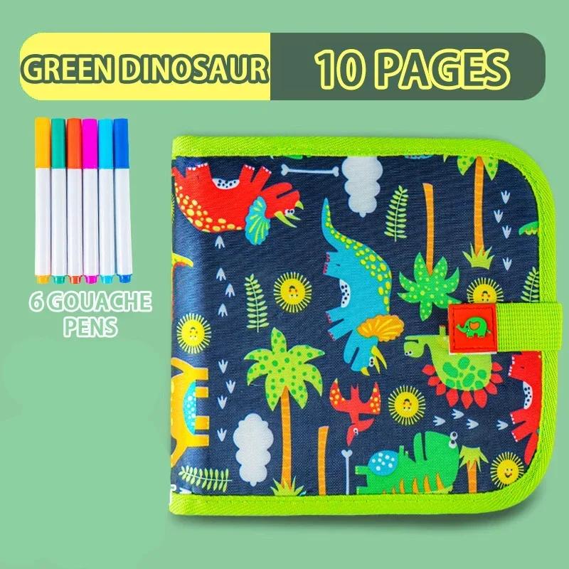 Non-Toxic Baby Painting Drawing Toys Set Black Board With Magic Pen Chalk Painting Coloring Book Funny Toy Painting Blackboard Kid Gifts