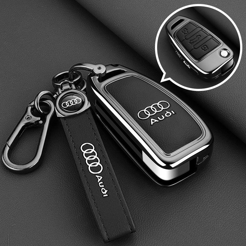 For Audi 8V2026New Zinc Alloy Car Remote Key Case Cover Shell for Audi A1 A3 A4 8P 8L 8V A5 B6 B7 A6 A7 C5 C6 Q3 Q5 Q7 4F S3 S4 S6 Rs3 Tt
