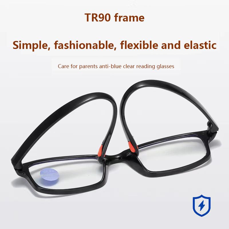 TR90 Ultra-Light Reading Glasses Clear HD Lens for Presbyopia Diopter +1.0 to 4.0 for Women Men