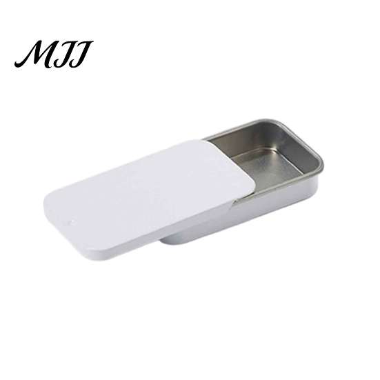 Push Pull Sliding Cover Box Tin Storage Container with Cover, Durable Metal Small Portable Container, Moisture-proof for Candy And Herbs Items