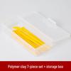 8-Piece Polymer Clay Sculpting Tool Set - Handmade Plastic Embossing Knives for DIY Projects