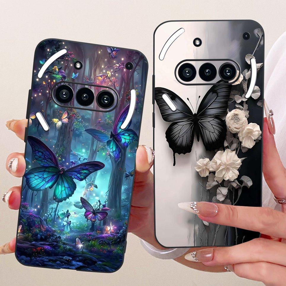 Luxury Flower Butterfly Bow Pattern Casing For Nothing Phone 3 3a Back Cover Clear Soft Silicone Phone Case For Nothing A059