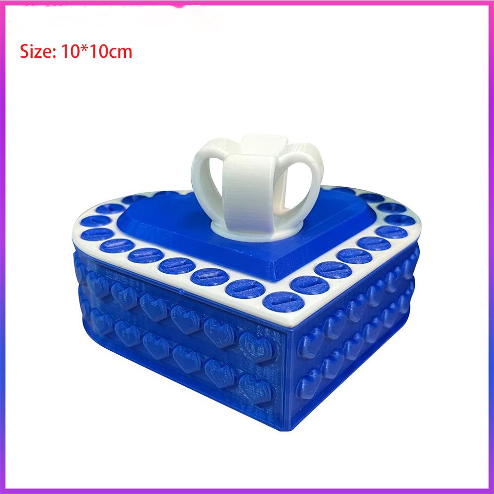 Latest 3D Printed Present Box Love Annoying Present Box With Screws Playful Prank Screw Box Colorful Exquisite Sundries Storage Container