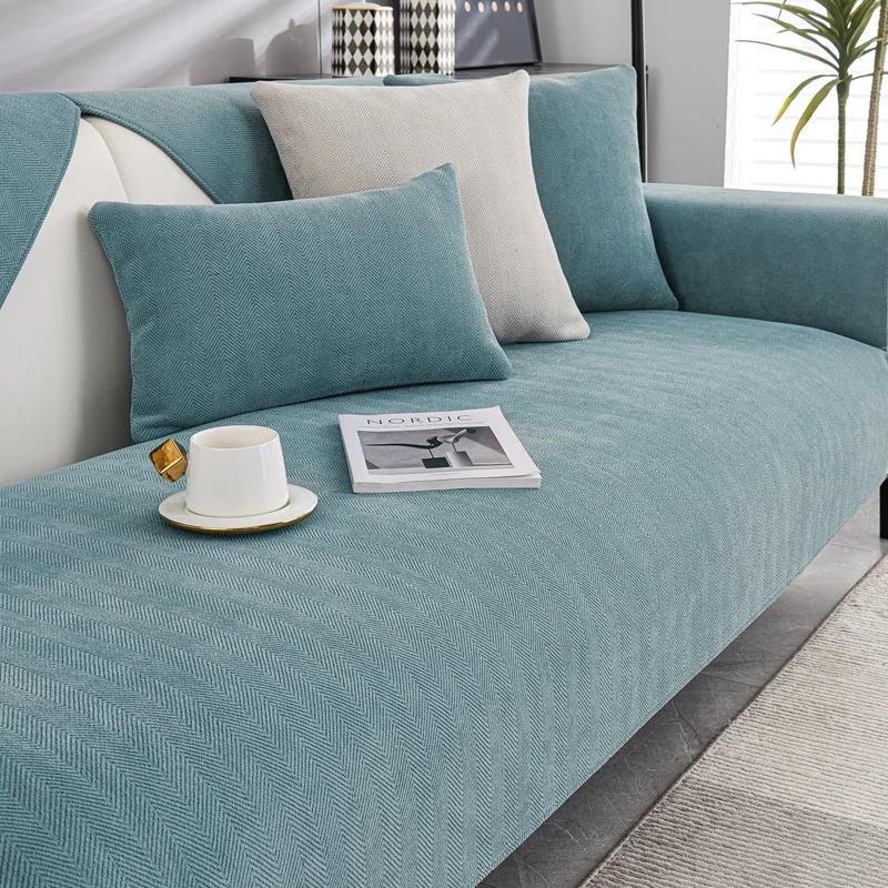 

1PC Chenille Fabric Sofa Seat Cover Universal Non-Slip Couch Towel Sofa Protective Slipcover Pad for Home Decor funda sofá 70x70cm 1pc A