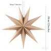 30cm Nine Cornered Paper Star Ornaments 5pcs Christmas Star Wall Pendant Decorations DIY Stars Christmas Party Decoration