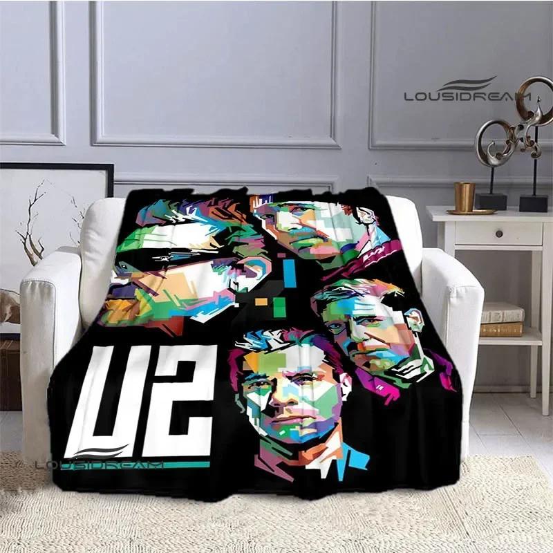 U2 Rock band retro Printed Blanket bed linings Flannel Warm Blanket Soft Comfortable Blanket Home Travel Blanket Birthday Gift