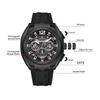 NAVIFORCE Original Quartz Watch for Men Luminous Pointer Calendar Chronograph Silica Strap 30m Waterproof Outdoor Multifunctional Men's Watch NF8063
