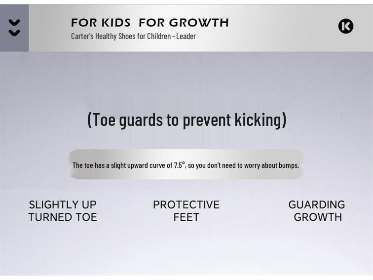 Carter Rabbit Kids Casual Breathable Autumn Shoes for Students (X5CG007)