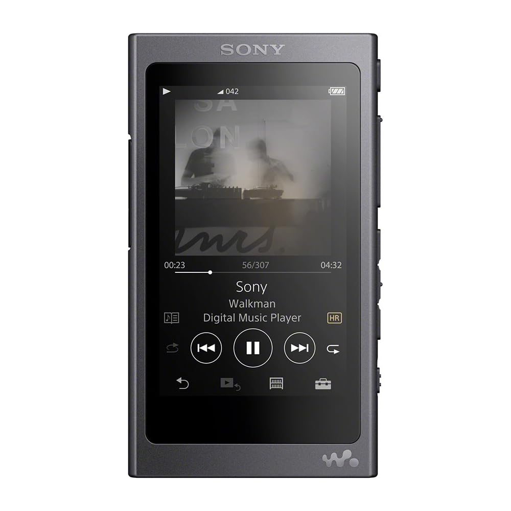 Sony Walkman A Series 64GB NW-A47: Bluetooth/microSD/High-Resolution Audio Compatible, Up To 39 Hours Continuous Playback, 2017 Model, Grayish Black N