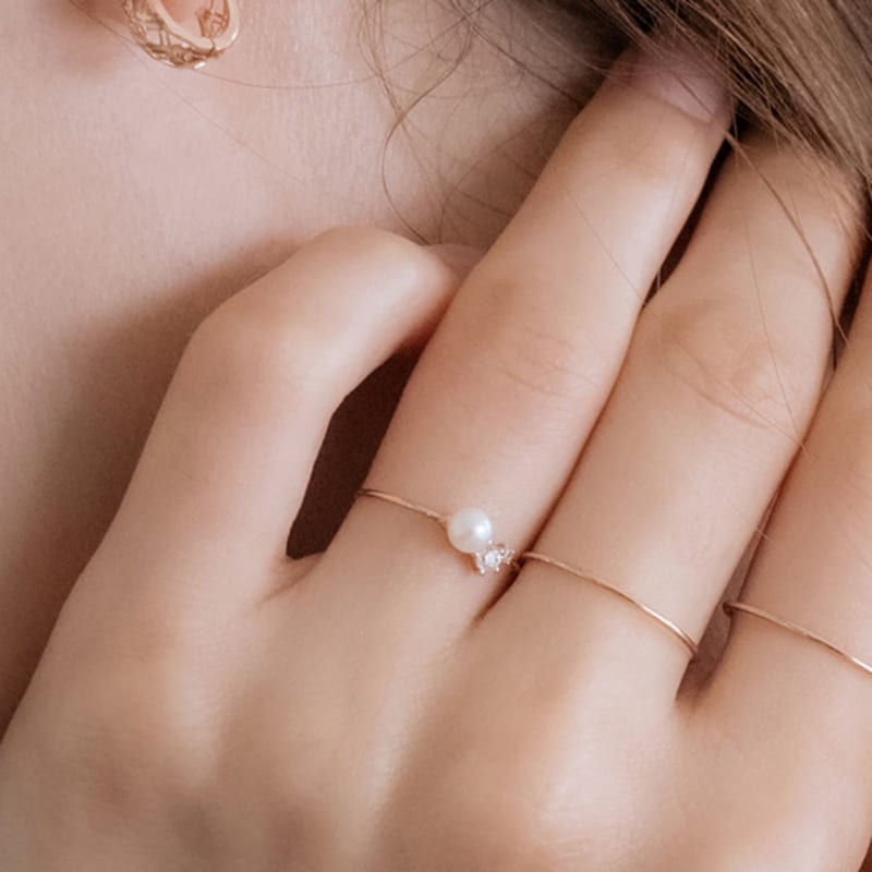 MCEL 14K/18K Lucia Freshwater Pearl Ring