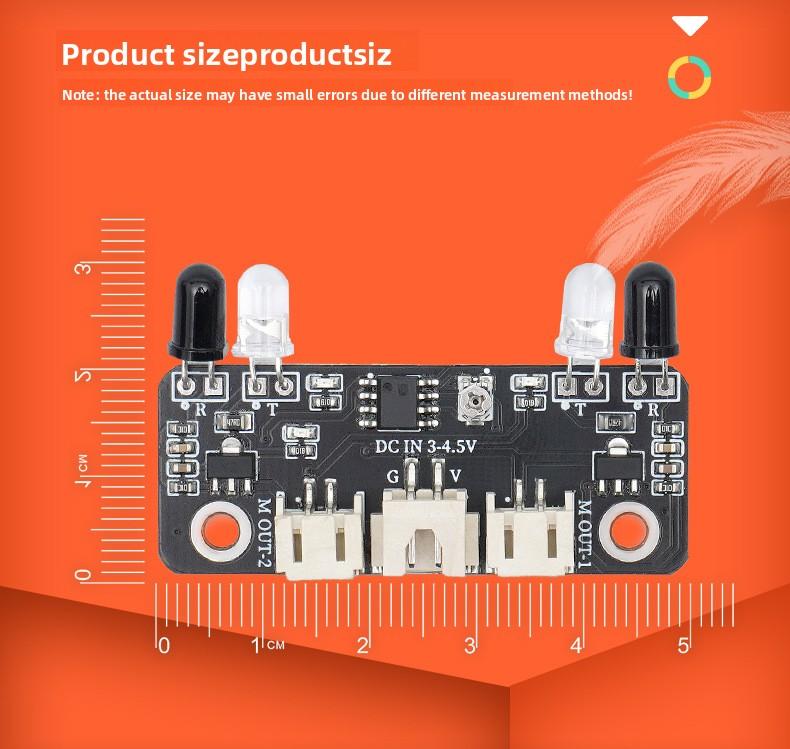 Infrared Detection Module Sensor Automatic Following Car Module Intelligent Car Autonomous Driving Experiment HE-23
