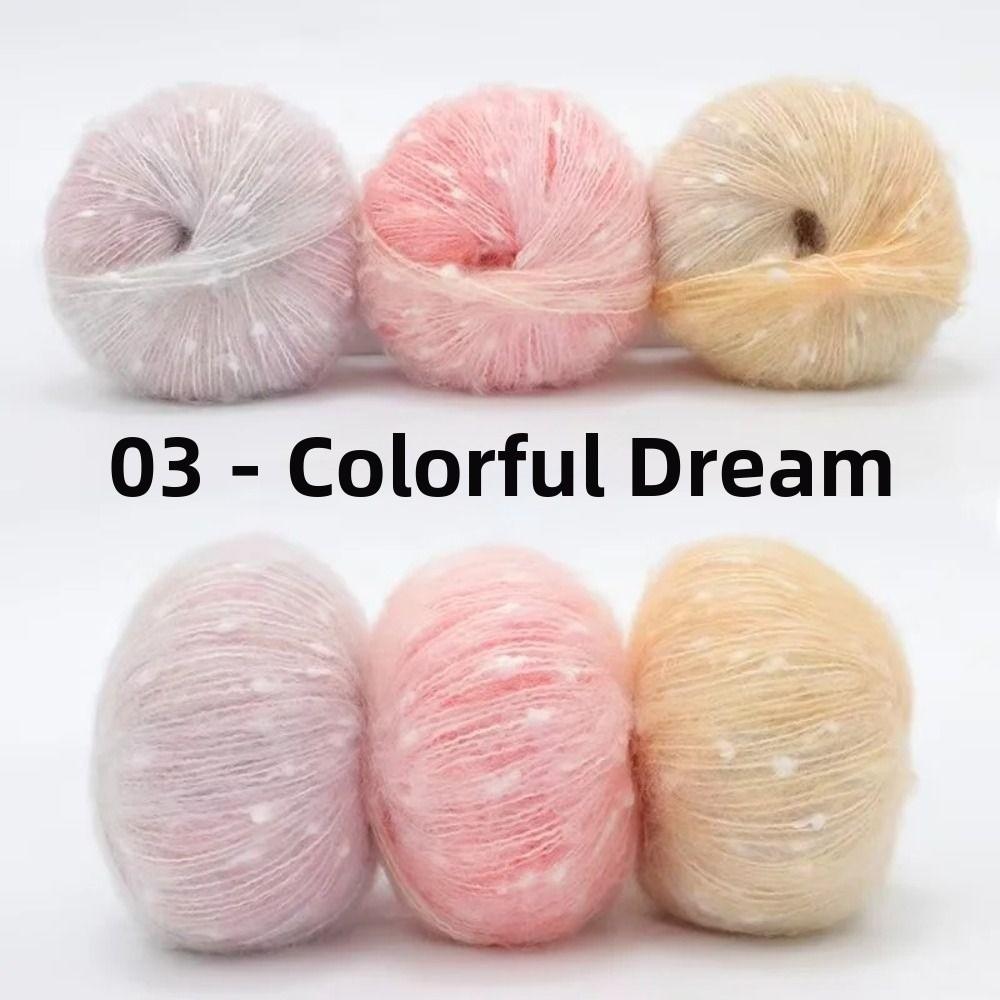 Colorful Mohair Yarn 50g Hand-Knitted Yarn  for Making Sweaters Shawls Blankets Handicrafts
