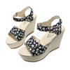 Fashion 2025 New Ladies Shoes Open Toe Women's Sandals Fashion Printing Casual Sandals Women Summer Plus Size Best Seller Wedge Sandals
