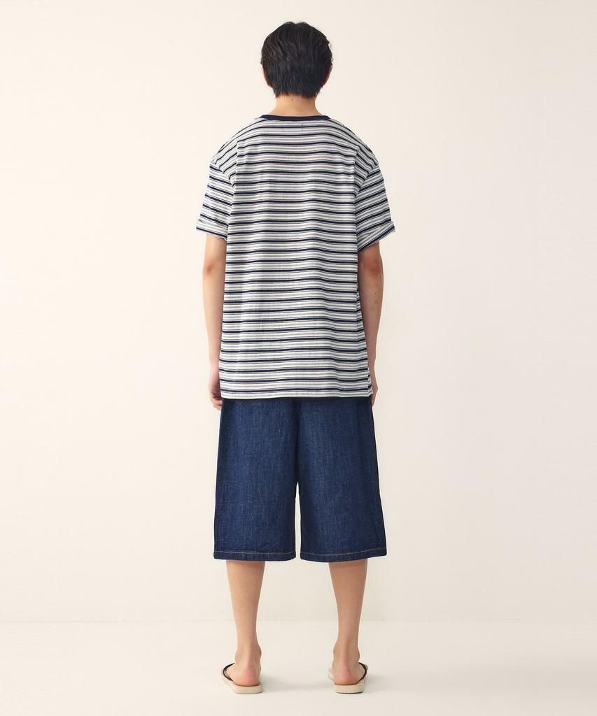 STUDIO TOMBOY [Men] Multi Stripe T-Shirt_Navy 91M6222411