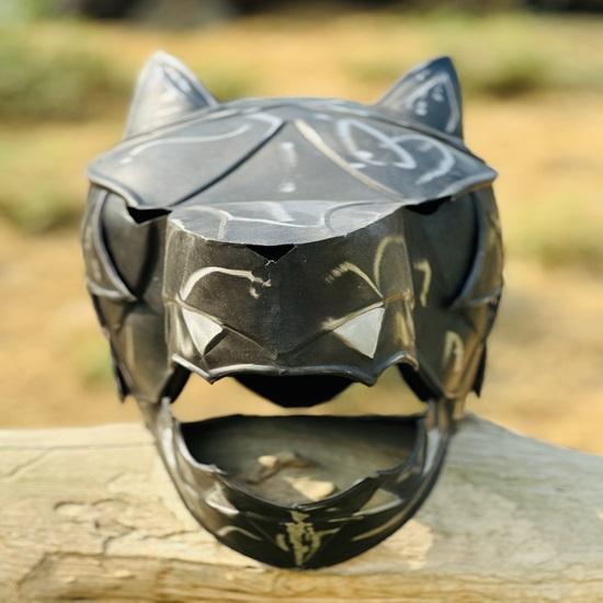 Wolf Head Helmet Medieval Helmet for Costumes and Roleplay Home Décor