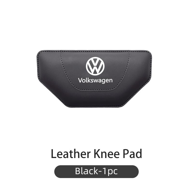 Hub Caps For Volkswagen VW Car Knee Support Cushion Auto Trapeze Leather Anti Fatigue Leg Pad Golf 4 5 6 7 Polo Jetta Sagitar Ma