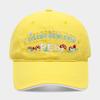 Sweet little fresh mushroom letter embroidered baseball cap women's summer versatile sun hat showing face small cap