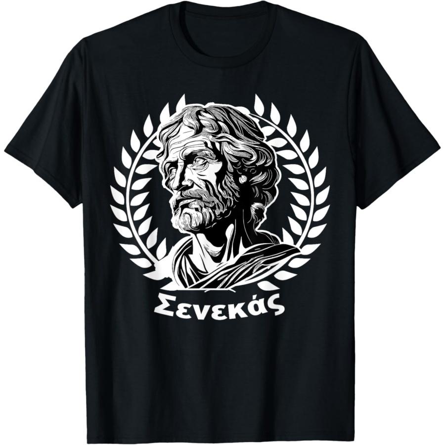 

Seneca Roman Stoic Philosophy Ancient Stoicism T-Shirt XXXXXL чорний