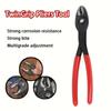 8-Inch Snap-Ring Pliers Stainless Steel Multi-Function Quick Adjust Home Repair Pliers Large Opening Pipe & Wire Hand Tool