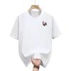 Mens summer fashion casual loose sporty bright rooster print roundneck shortsleeved Tshirt top