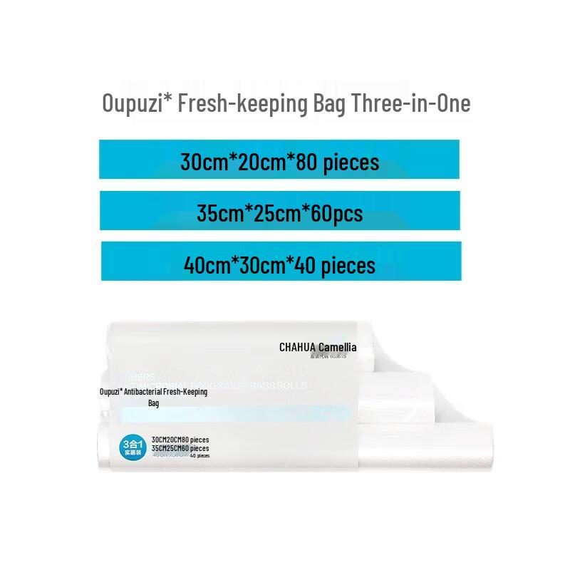 Chahua Ouboz 3-in-1 Transparent Fresh-keeping Bag Set
