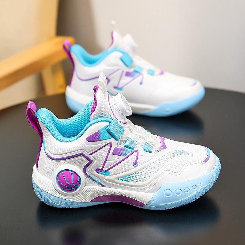 Winter 2025 Boys' Basketball Shoes: New Velvety Warm, Non-Slip Leather Sports Shoes for Kids