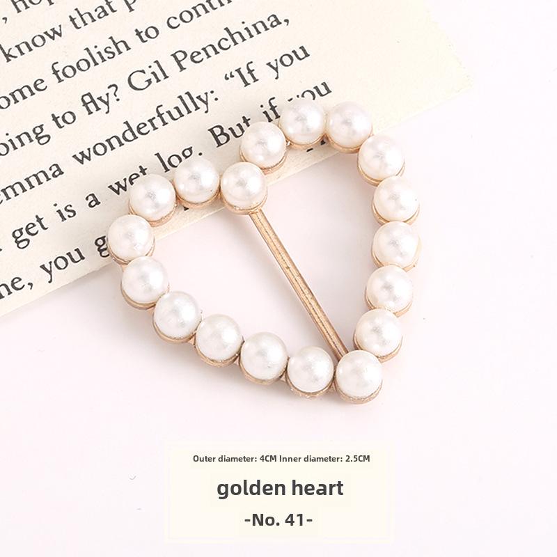 High-End Silk Scarf Knot Buckle for T-Shirt Hem Decoration