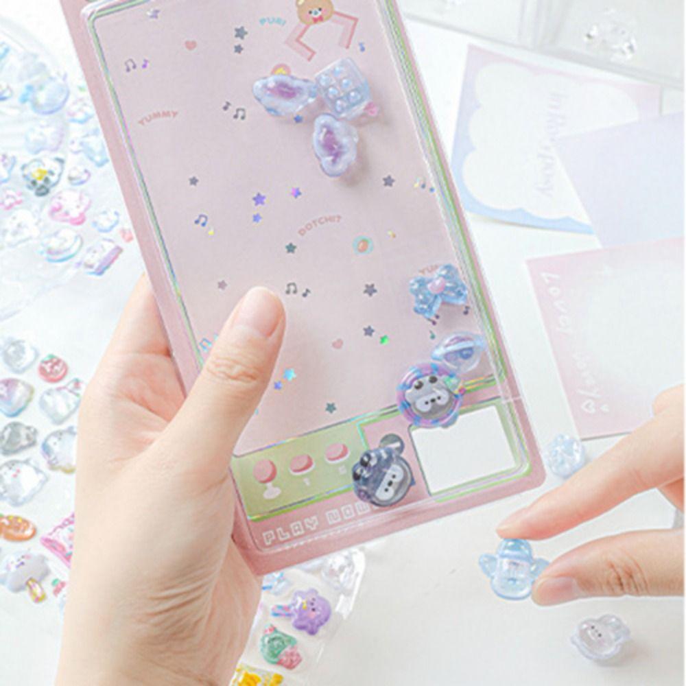 Aesthetic 3D Decor Stickers Cute DIY Toy Stickers Funny Candy Animal Drop Sticker  Decoration