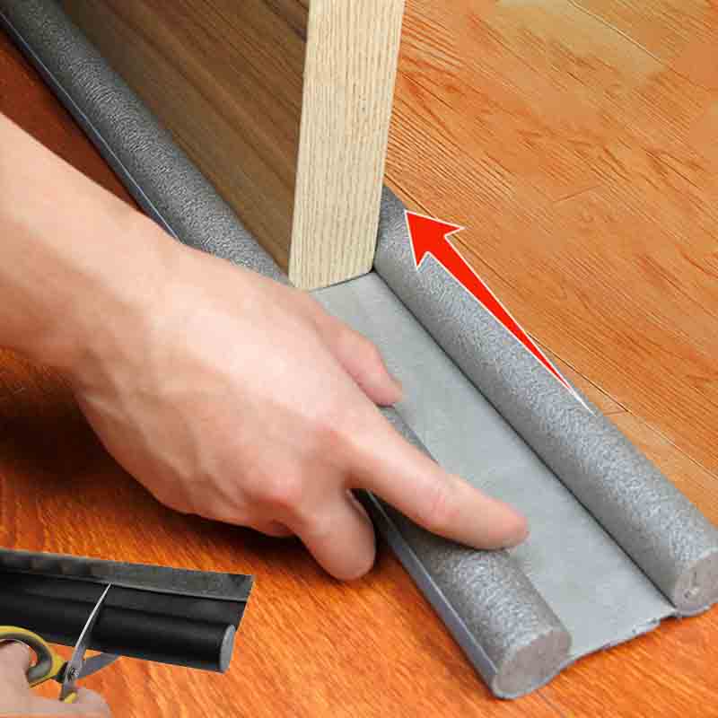 HomeProtect Under Door Draft Stopper Weather Stripping Door Seal Door Sweep Reduce Cold Air Front Soundproof Draft Blocker