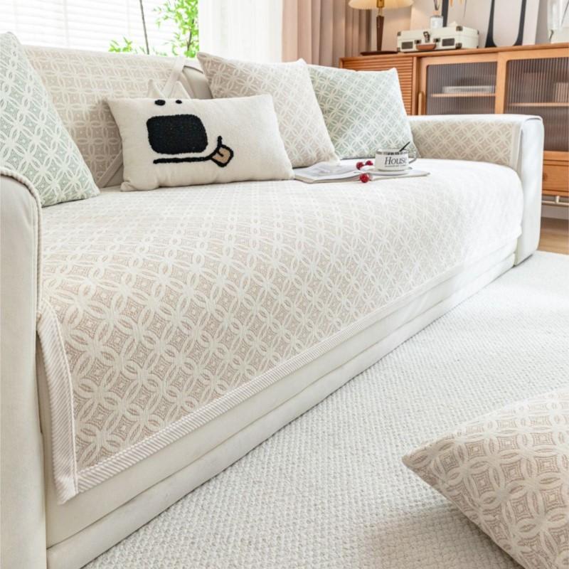 Autumn Home Chenille Coin Printed Slipcover Funda Sofa Mat Non-slip Sofa Cushion Couch Sofa Covers Mat