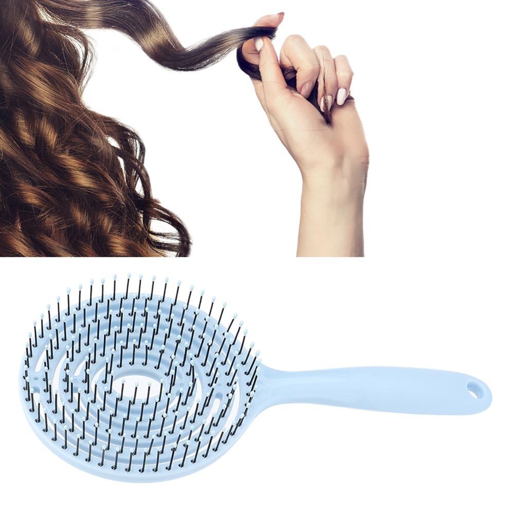 Soft Hair Detangler Brush Round Shape Straightening Hair Brush Round Hair Brush  For Women