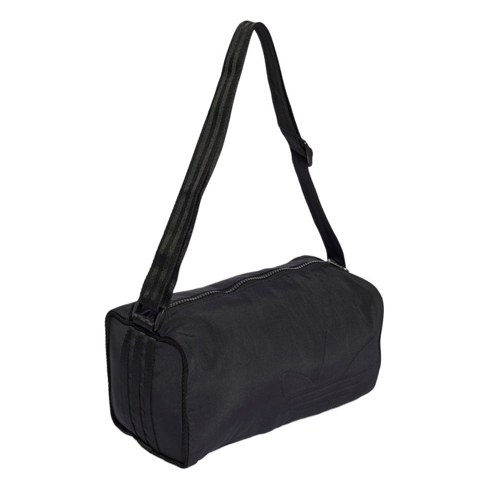 adidas Originals Trefoil Logo Zipper Closure Nylon Mini Shoulder Bag Unisex Bags Black JC6090