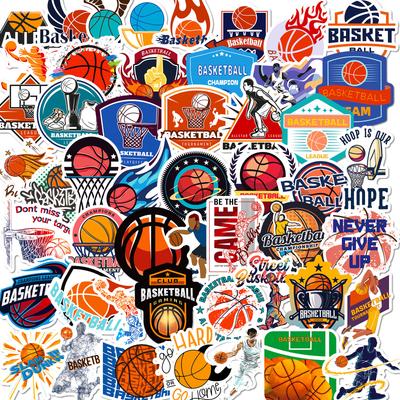 50 Graffiti Basketball Stickers American Sports Nba Basketball Star Stickers