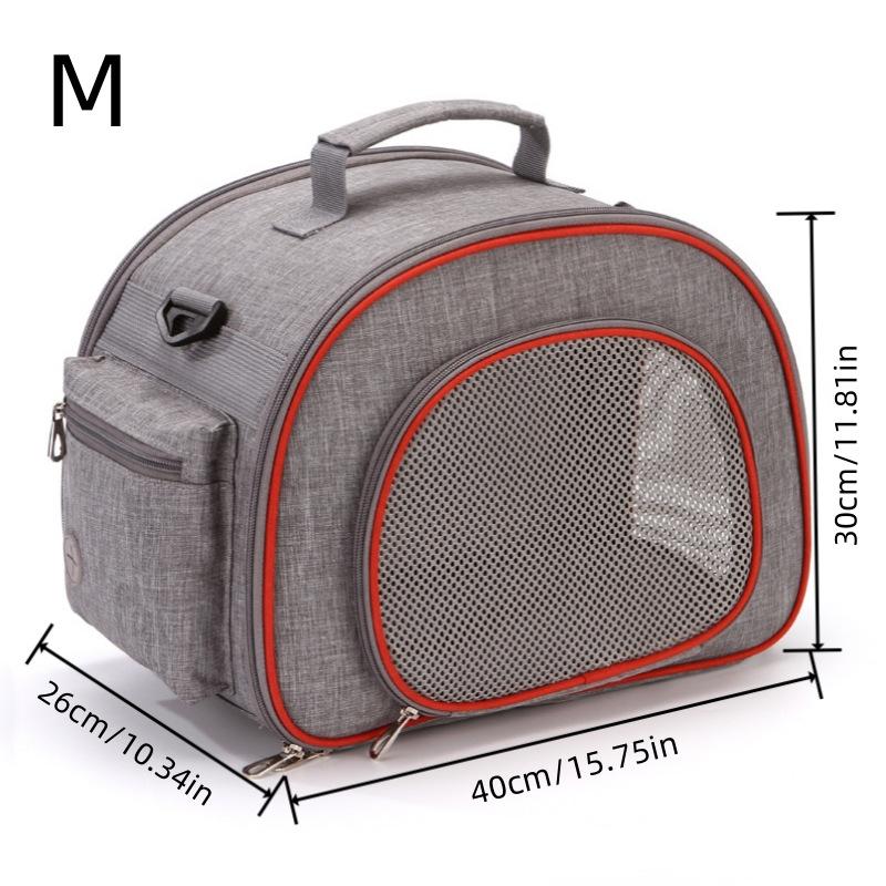 Foldable Cat Carrier, Handheld Shoulder Backpack For Travel, Vet Visits And Outdoor Use With Small Cats