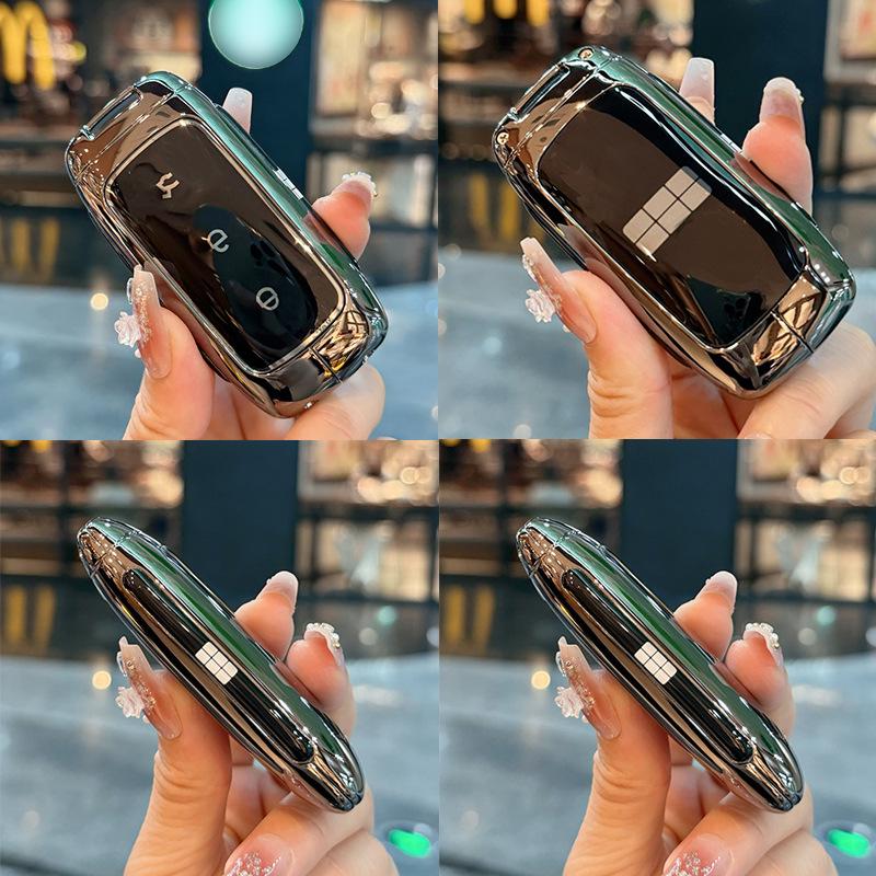 Fits 25 Models: Galaxy Starry Night 8 Key Fob - Premium EMI Car Metal Shell with Full Coverage Buckle
