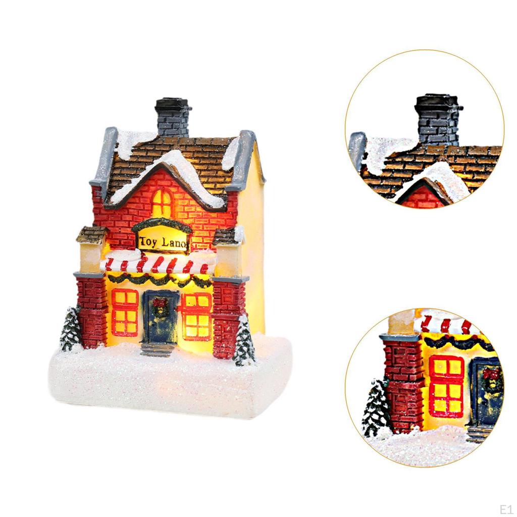 Lighted Up Christmas Village House Scene Decoration LED