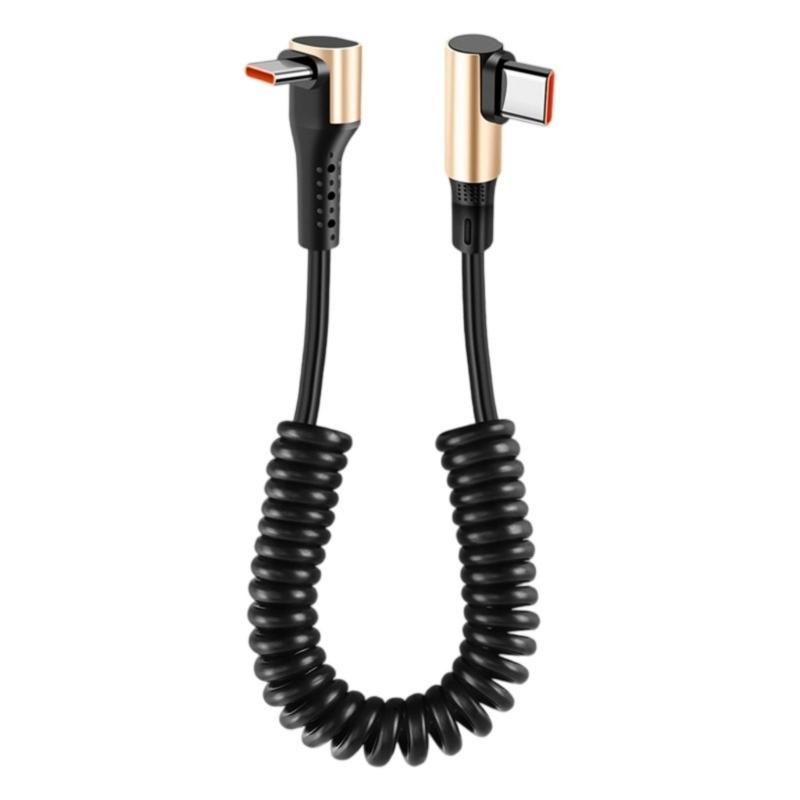 

Двусторонний кабель Type-C для быстрой зарядки 240 Вт Power Delivery Усиленная пружинная конструкция Для использования в офисе, дома, в путешествиях