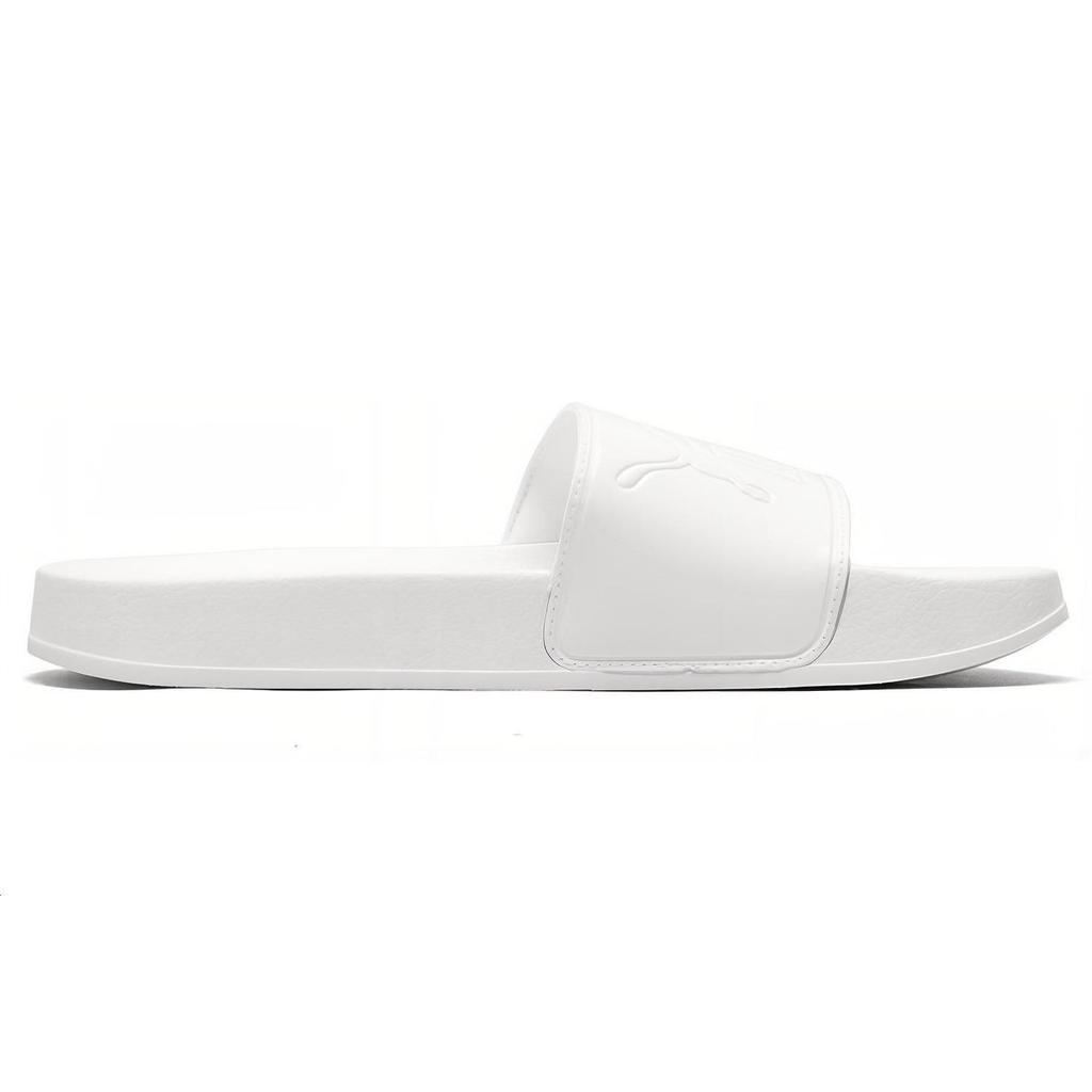 Puma Leadcat Series Patent Miękka Podeszwa EVA Klapki Damskie Obuwie Białe 367282-02