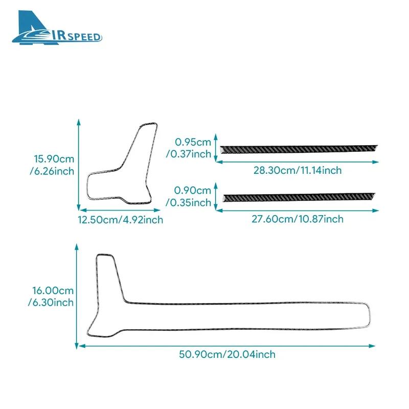 Real Soft Carbon Fiber Sticker For Kia Sportage   2024 2025 LHD RHD Car Air Outlet Frame Under Trument Panel Interior