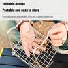 Outdoor Stainless Steel Camping Grill Portable Foldable Mini Grill Rack Burner Stove Stand For Picnic Cooking Camping Equipment