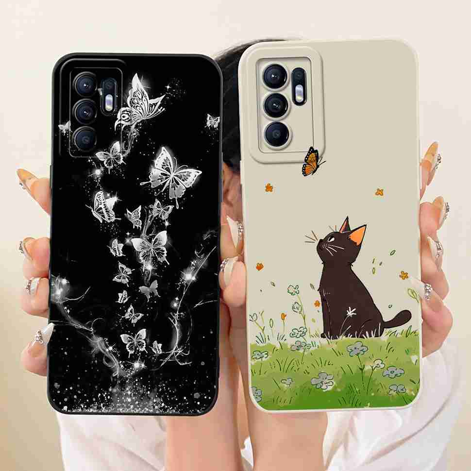 For Oppo Reno6 4G Case New Cartoon Panda Print Soft Silicone Cover For Oppo Reno6 4G CPH2235 Phone Cases Fundas
