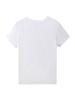Plus Size Casual T-shirt, Women's Plus Tropical Letter Print Short Sleeve Round Neck Medium Stretch T-shirt