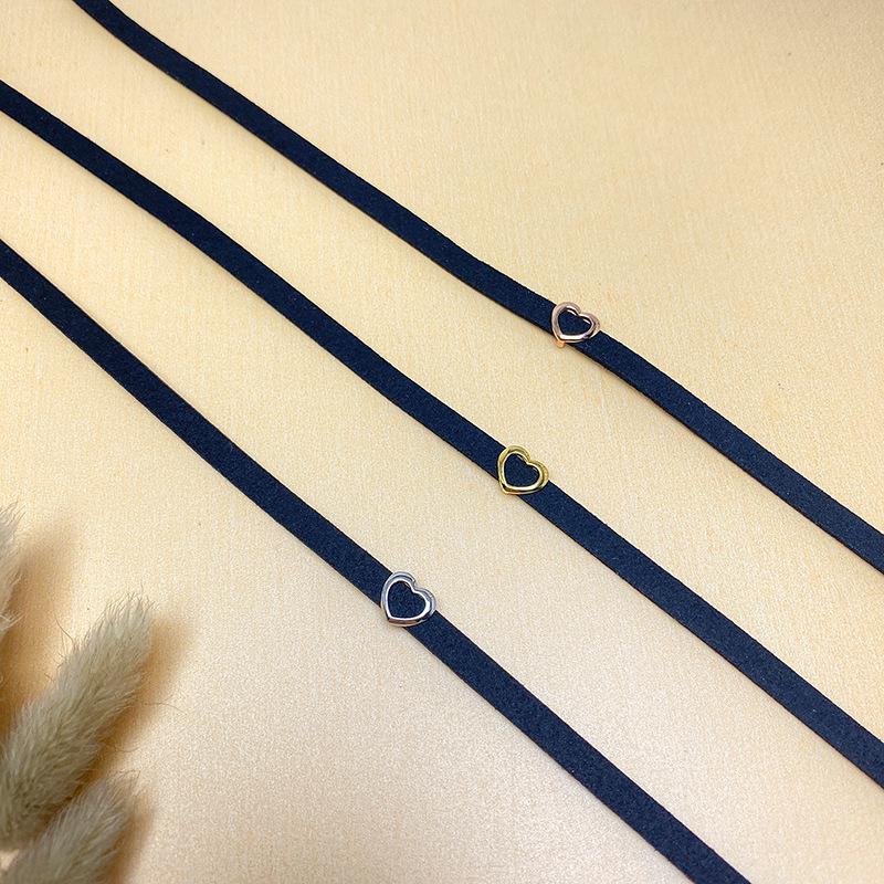 S925 Sterling Silver Heart Necklace: Short Clavicle Chain Choker Jewelry - Perfect Best Friend Christmas Gift for Women