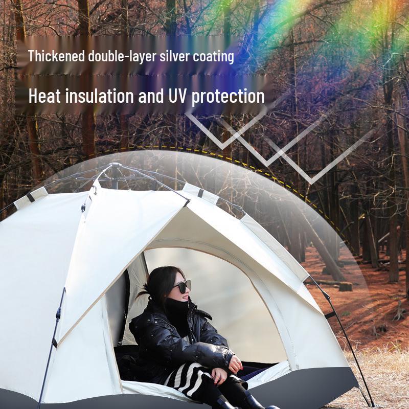 Automatic 3-4 Person Tent with Sun and Insect Protection for Indoor/Outdoor Use