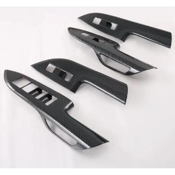 For Lexus NX260 350h 2024 ABS Chrome Door Window Lift Button Switch Control Panel Frame Cover Interior Armrest Trims