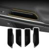 For RIVIAN R1T R1S Car Side Door Handle Storage Box Tray ABS Organizers Accessories Black 4PCS