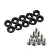 10 PCS M6 Automotive Hexagonal Fasteners, Mudguard Washers, Bumper Engine, Concave Screws, JDM Aluminum Mudguard Washers