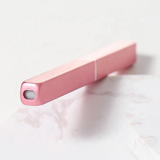 Best Beauty Own Brand Metal Pink Travel Vegan Fine Gel Gold Scrub Lip Brush Liner Remover Make Up Retractable Lip Brush