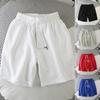 Erkekler Örgü Şort Spor Salonu Vücut Geliştirme Rahat Gevşek Şort Joggers açık alan sporları Plaj kısa pantolon Sweatpant M-5xl